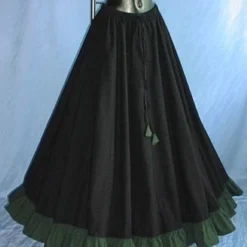 Medieval Skirt With Coloured Hem