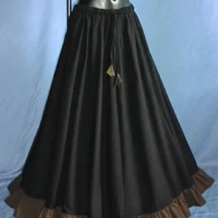 Medieval Skirt With Coloured Hem -Larp Fashion Shop mittelalterrock mit farbigem saum im 7064 4 1280x1280