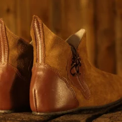 Medieval Shoes Leather Boots, Brown -Larp Fashion Shop mittelalterschuh halbstiefel braun cp sl 04 braun 3 1280x1280