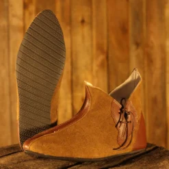 Medieval Shoes Leather Boots, Brown -Larp Fashion Shop mittelalterschuh halbstiefel braun cp sl 04 braun 4 1280x1280