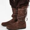 Medieval Boots Brown 1 Medieval Boots Brown -Larp Fashion Shop mittelalterstiefel aus wildleder braun lc 019 1 1280x1280