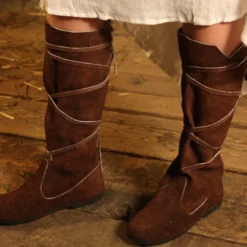Medieval Boots Brown -Larp Fashion Shop mittelalterstiefel aus wildleder braun lc 019 3 1280x1280