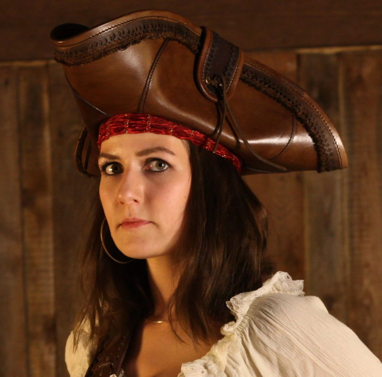 Pirate Hat - Brown 3 Pirate Hat - Brown