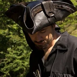 Pirate Hat - Black -Larp Fashion Shop piratenhut schwarz if 100115 2 1280x1280