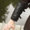 Leather Viking Bracers Black -Larp Fashion Shop ready for battle armschienen wikinger schwarz if 100444 1 1280x1280