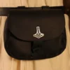 Black Medieval Pouch Thor's Hammer -Larp Fashion Shop schwarze ledertasche thors hammer lt gt6310sth2 1 1280x1280