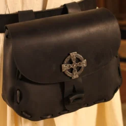 Black Medieval Pouch Celtic King