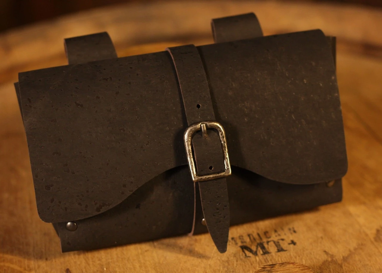 Black Medieval Pouch (vegan) 3 Black Medieval Pouch (vegan)