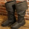 Black Medieval Boots With Cuff -Larp Fashion Shop schwarze mittelalterstiefel mit umschlag pl rob100 bpu 1 1280x1280