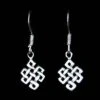 Endless Knot Silver Ear Hook (1 Pair) -Larp Fashion Shop silber ohrhaenger endloser knoten ml 15013 1 1280x1280