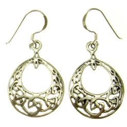 Celtic Silver Ear Hook (1 Pair)