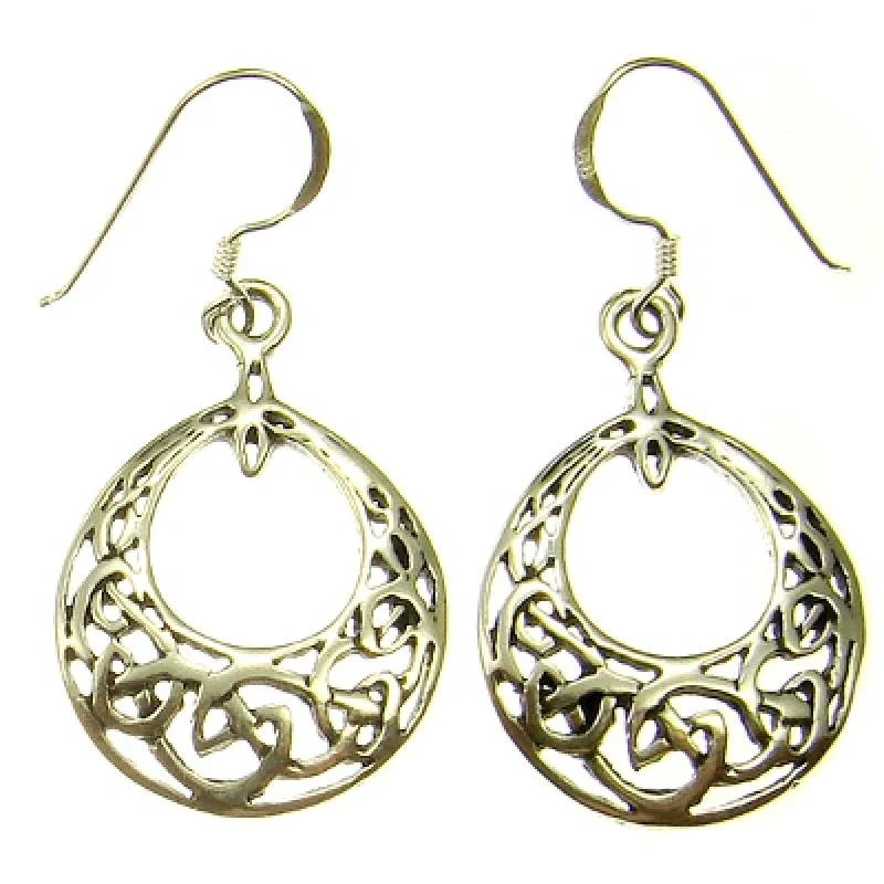 Celtic Silver Ear Hook (1 Pair) 3 Celtic Silver Ear Hook (1 Pair)