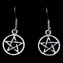 Pentacle Silver Ear Hook (1 Pair)