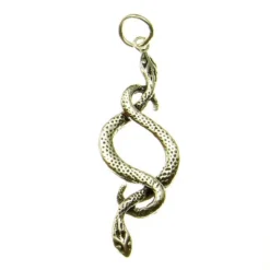 Silverpendant Double Snake