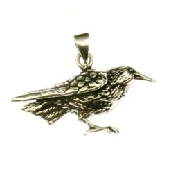 Silverpendant Raven
