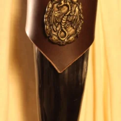 Drinking Horn W/ Brown Holder Dragon 300ml