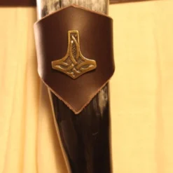 Drinking Horn W/ Brown Holder Mjölnir 300ml