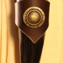 Drinking Horn W/ Brown Holder Rune Shield 300ml