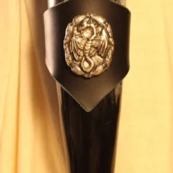 Drinking Horn W/ Black Holder Dragon 300ml