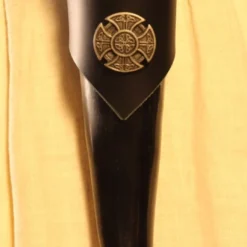 Drinking Horn W/ Black Holder Celtic 300ml