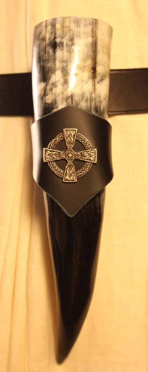 Drinking Horn W/ Black Holder Celtic King 300ml 3 Drinking Horn W/ Black Holder Celtic King 300ml