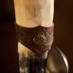 Drinking Horn With Leather Holder -Larp Fashion Shop trinkhorn mit lederhalter pp 732h0 2 1280x1280