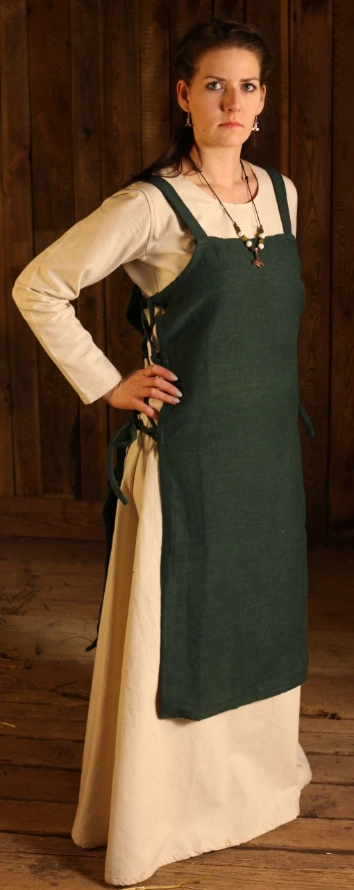 Medieval Green Surcot Gyda 5 Medieval Green Surcot Gyda - Image 3