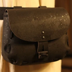 Black Vegan Medieval Pouch