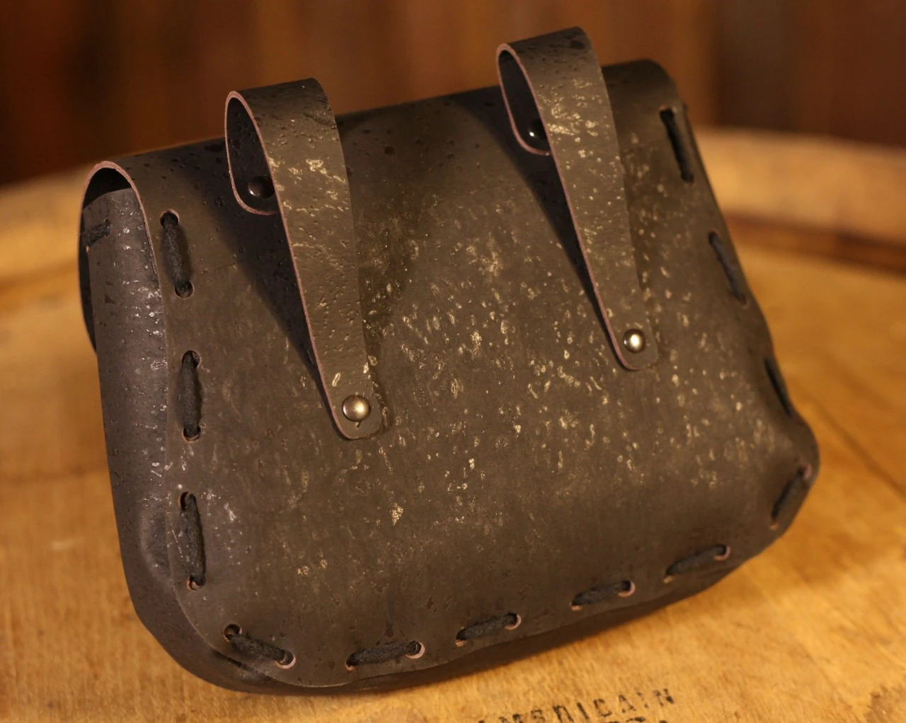 Black Vegan Medieval Pouch 4 Black Vegan Medieval Pouch - Image 2