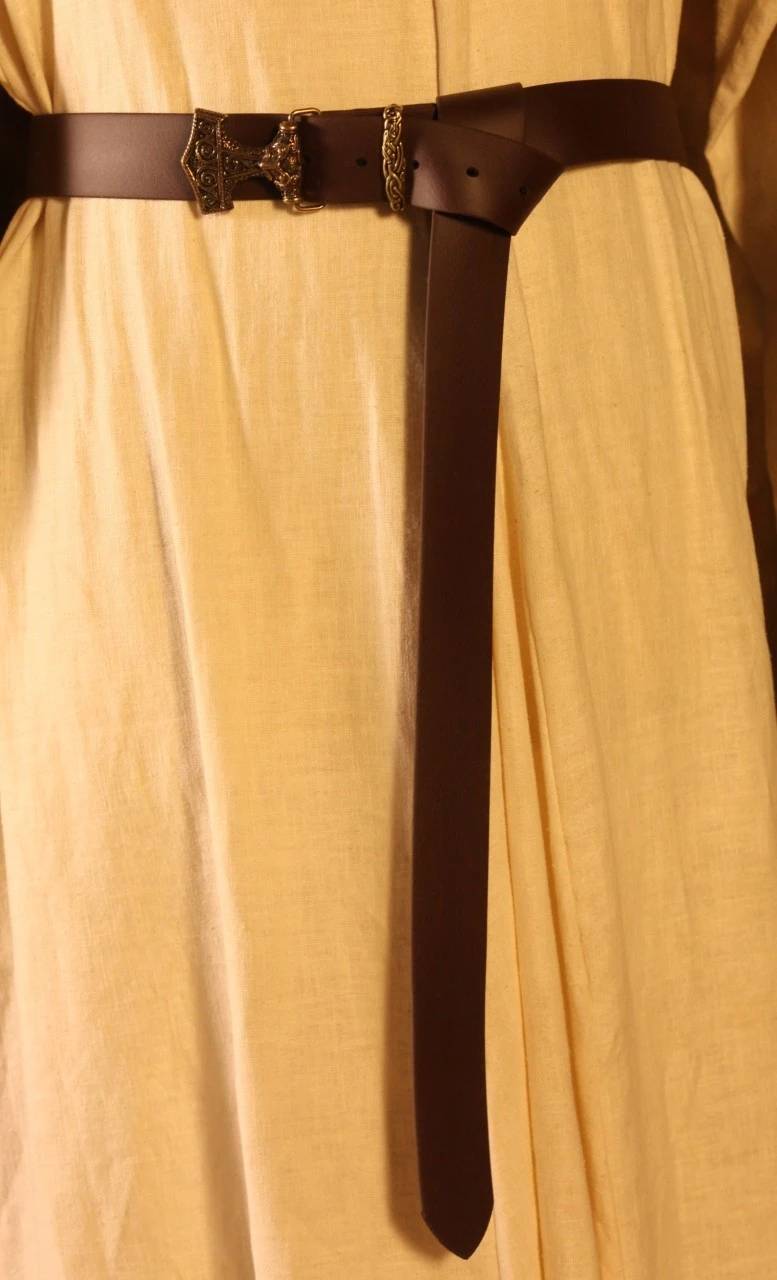 Vegan Medieval Long Belt Thor's Hammer 4 Vegan Medieval Long Belt Thor's Hammer - Image 2