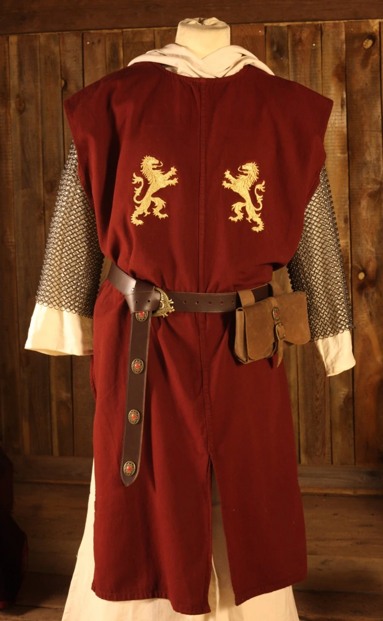 Surcoat With Coat Of Arms, Golden Lions Embroidery 3 Surcoat With Coat Of Arms, Golden Lions Embroidery