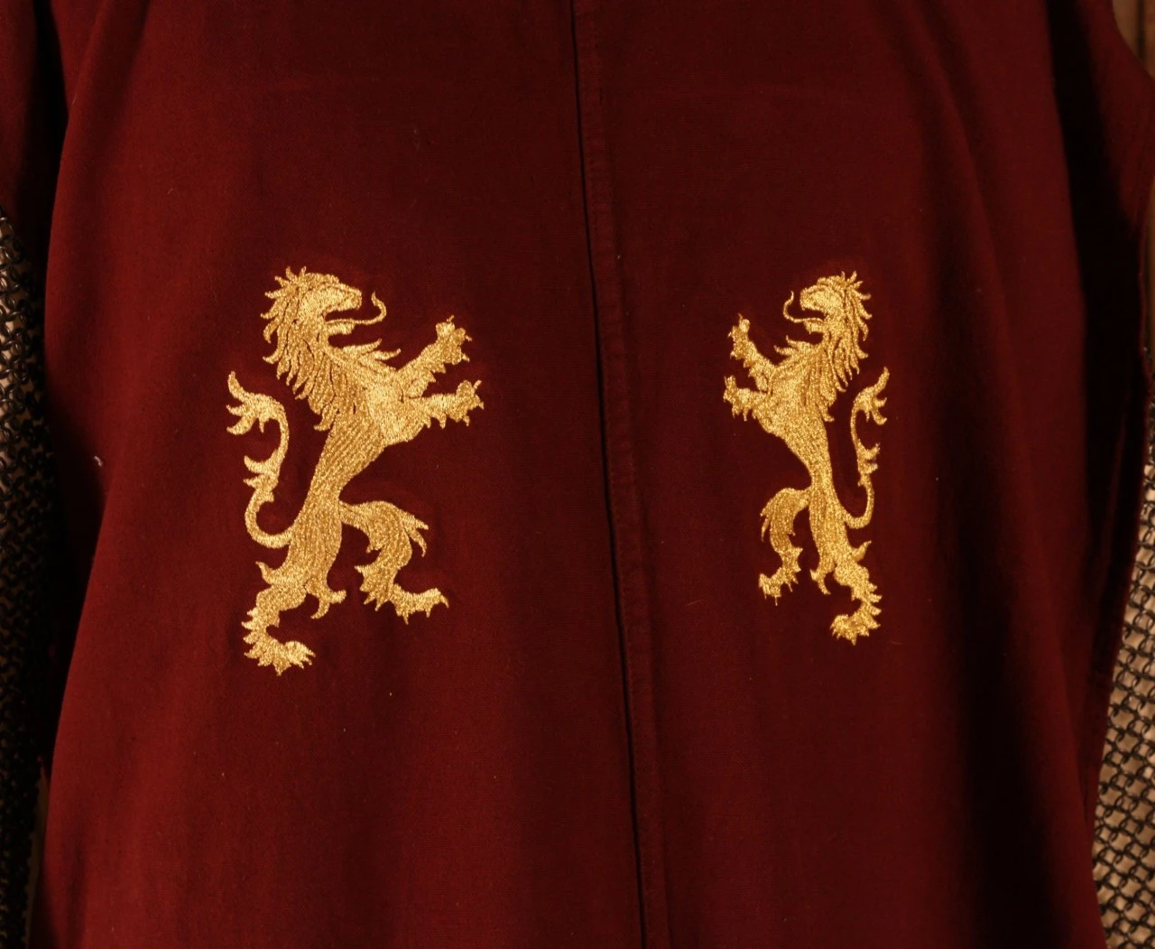 Surcoat With Coat Of Arms, Golden Lions Embroidery 5 Surcoat With Coat Of Arms, Golden Lions Embroidery - Image 3