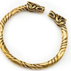 Viking Bronze Dragon Bracelet For Ladies, Massive