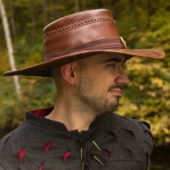 Witch Hunter Hat Brown -Larp Fashion Shop witch hunter hut braun if 100112 4 1280x1280