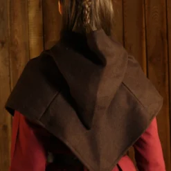 Wool Liripipe Bjorn Brown -Larp Fashion Shop woll gugel bjorn braun bs 040002 bl34 3 1280x1280