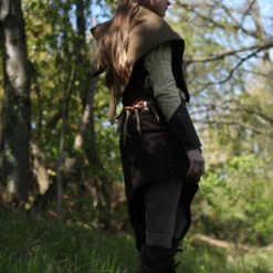 Wool Liripipe Bjorn Mustard -Larp Fashion Shop woll gugel bjorn herbstgruen bs 040002 bl40 2 1280x1280