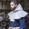 Wool Liripipe Cucullus Grey -Larp Fashion Shop woll gugel cucullus grau bs 04512 bl08 1 1280x1280