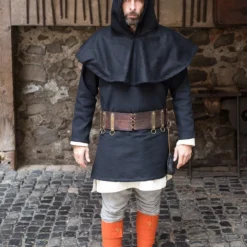 Wool Liripipe Cucullus Black -Larp Fashion Shop woll gugel cucullus schwarz bs 04512 bl02 3 1280x1280