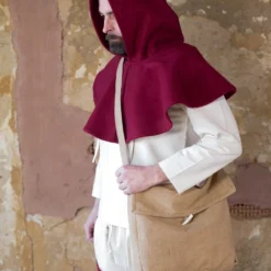 Wool Liripipe Cucullus Burgundy