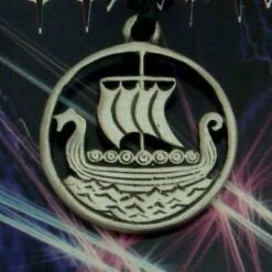 Pewter Pendant Viking Ship