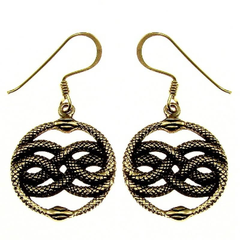 Larp Fashion Shop -Larp Fashion Shop bronze ohrhaenger schlangenamulett auryn ml